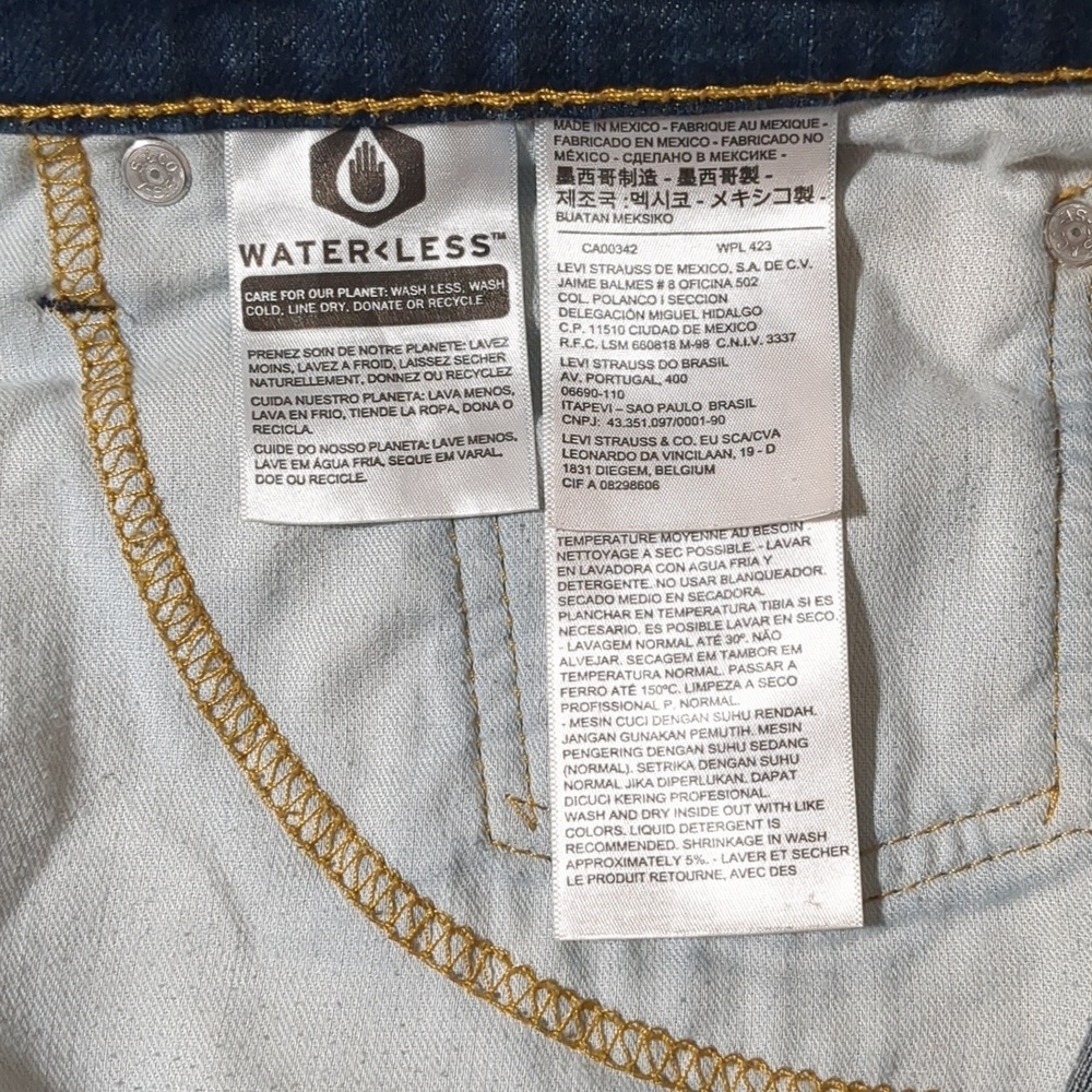 Levi Strauss 541 Waterless Dark Wash Men size 46/30 - Picture 5 of 6